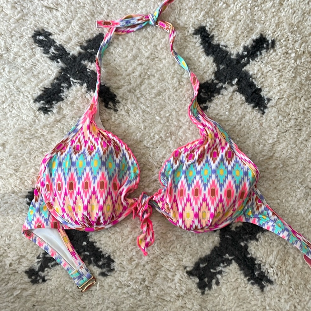 Victoria secret bikini top triangle Aztec print
